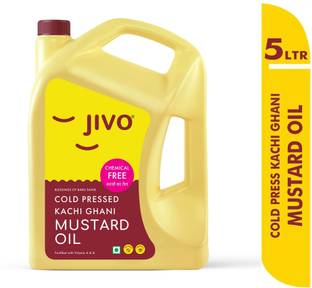 JIVO Cold Pressed Pure Cooking Mustard Oil Can