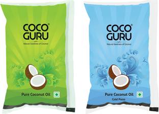 Cocoguru Roasted & Cold Press Coconut Oil Pouch