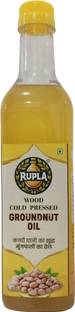 RUPLA Groundnut Oil First Pressed and Natural | Edible Oil for Cooking and Massage | Groundnut Oil Plastic Bottle