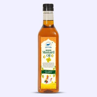Go Fresho Cold Pressed Mustard Oil | 100% Pure, Organic & Natural Mustard Oil PET Bottle