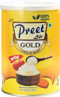 Preet Lite Gold 100% Vegan Multi Source 1 Litre Pack Blended Oil Tin