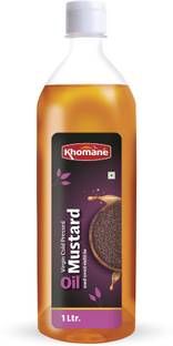 Khomane Original Kachi Ghani / Chekku Mustard Oil Plastic Bottle