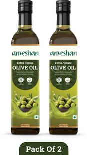 Anveshan Combo Extra Virgin Olive Oil Glass Bottle Olive Oil Glass Bottle