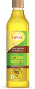 Saffola Cold Pressed Groundnut Oil | Helps Lower Cholesterol | Goodness of Omega 6 Groundnut Oil PET Bottle