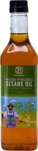 nutriwood Wood Pressed Sesame Oil | Kolhu/Kacchi Ghani/Chekku Sesame Oil PET Bottle