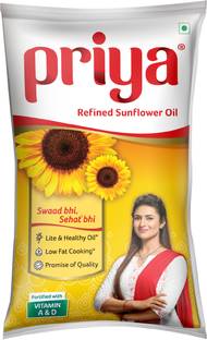 Priya Lite Sunflower Oil Pouch