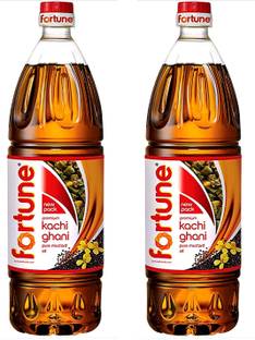 FORTUNE PREMIUM KACHI GHANI MUSTARD OIL COMBO Mustard Oil Plastic Bottle