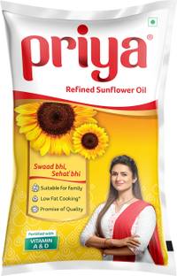 Priya Lite Sunflower Oil Pouch