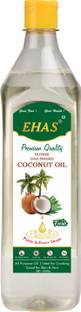 EHAS 100% Pure Cold-Pressed Coconut Oil | Unrefined Chekku/Ghani Coconut Oil PET Bottle