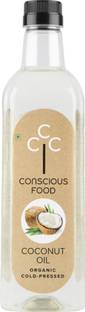 Conscious Food Organic Cold Pressed Pure and Edible Coconut Oil PET Bottle