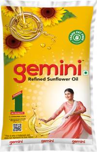 Gemini Refined Sunflower Oil Pouch