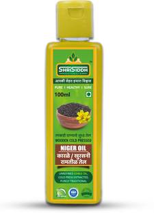 ShriSiddh Natural's Cold Pressed Niger(Ramtil)Seed Oil,Edible cooking Oil-100ML(pack of 1) Niger Oil Plastic Bottle