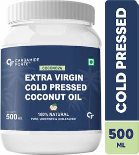 CARBAMIDE FORTE Virgin Coconut Oil |100% Pure Cold Pressed for Skin, Hair Growth & Cooking Coconut Oil Jar