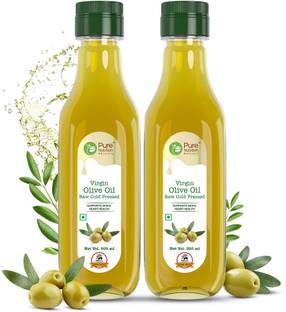 Pure Nutrition Cold Pressed Raw Extra Virgin Olive Oil Plastic Bottle (500 ml) Olive Oil PET Bottle