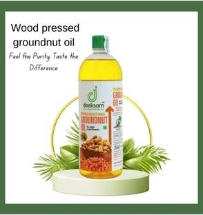 DEEKSAM WOOD PRESSED GROUNDNUT OIL | PEANUT OIL | KADAILAI ENNAI | CHEKKU OIL Groundnut Oil PET Bottle