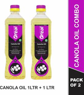 Oreal 100% Pure Canola Rich in Omega 3, Vitamin A & D, Preservative Free Cooking Canola Oil Plastic Bottle