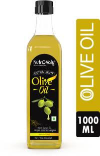 NutroVally Olive Oil (Jaitun Oil) for Cooking | Zero Cholesterol & Trans Fat | 100% Vegan Olive Oil Plastic Bottle
