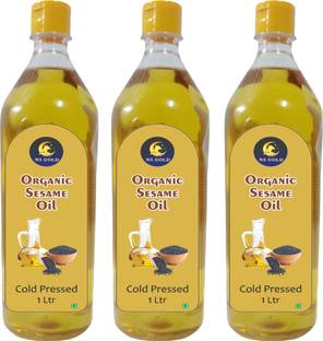 NS Gold 100% Pure and Natural Unrefined, Cold Pressed Sesame Oil | Rich in Aroma Flavour Sesame Oil Plastic Bottle