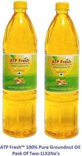atp fresh HAFP-GN Oil-1LX2No's Groundnut Oil PET Bottle