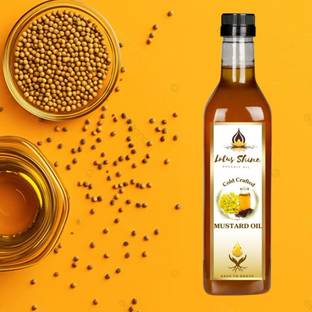 lotus shine Cold Pressed Oils Mustard Oil Plastic Bottle