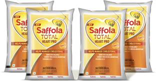 Saffola Total Heart Pro Rice Bran & Sunflower refined cooking oil Sunflower Oil Pouch