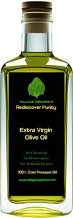 Village Organica Extra Virgin Olive Oil | Cold Pressed | Olive Oil Glass Bottle