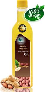 Healthy Roots 1L Cold Pressed Groundnut Oil (Ghani) - 1 Litre Wood Pressed Oil Groundnut Oil PET Bottle