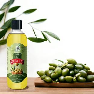 LAXMI ORGANIC Extra Light Olive oil Jaitun ka tail virgin edible cooking body hair massage tel