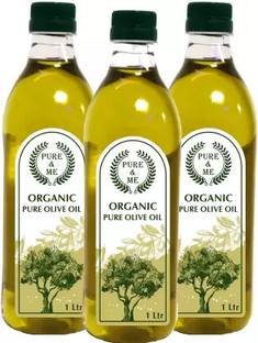 pure and me Organic Pure Olive Oil (Imported Oil from Spain) Olive Oil Plastic Bottle