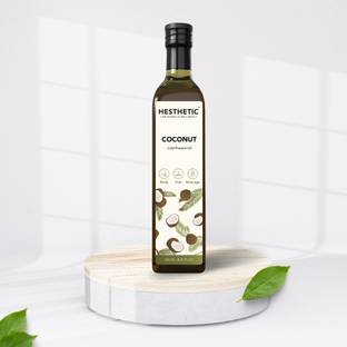 HESTHETIC Organic Cold Pressed Coconut Oil Glass Bottle
