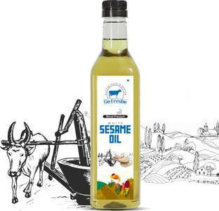 Go Fresho Wood Pressed White Sesame Oil | 100% Pure, Natural & Cold Pressed Sesame Oil PET Bottle
