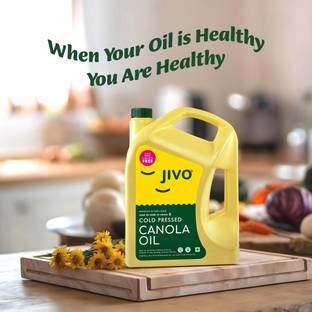 JIVO Cold Pressed 5 liter Canola Oil Can