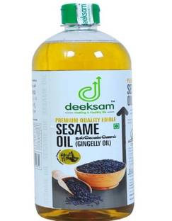 DEEKSAM WOOD PRESSED SESAME OIL 1L|GINGELLY OIL|UNREFIND OIL|CHEKKU OIL|MARACHEKKU Sesame Oil PET Bottle