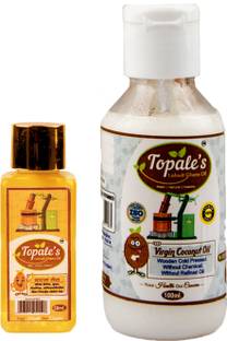 Topale's Lakdi|Wood Pressed +Coconut l s|Cooking|Massage|Kachi Ghani Vegetable Oil PET Bottle