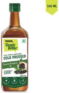 Tata Simply Better Pure and Unrefined Cold Pressed Sesame Oil Plastic Bottle