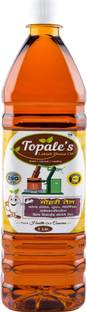 Topale's Lakdi cold Pressed Mustard tr Sarson ka Tel massage|Kolhu/Chekku|Unrefind Mustard Oil PET Bottle
