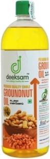 DEEKSAM Pure and Natural Groundnut Oil PET Bottle