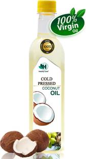 Healthy Roots 1L Cold Pressed Coconut Oil (Chekku) - 1 Litre Wood Pressed Oil Coconut Oil PET Bottle
