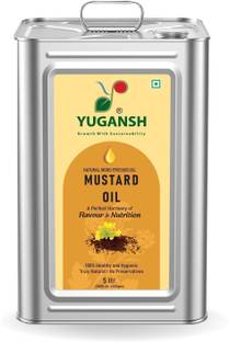 YUGANSH Natural Wood Pressed Mustard Oil / Healthy Cooking Oil Mustard Oil Tin