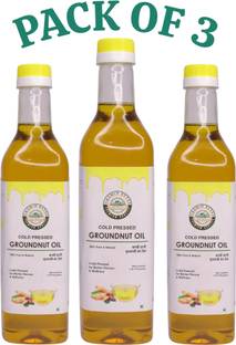 GRAMIN BYTES Cold Pressed Groundnut Oil Plastic Bottle