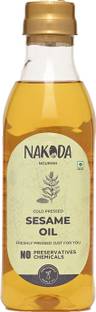 NAKODA 100% Cold Pressed Natural Sesame Oil ( Teel/Til Tel) Sesame Oil Can