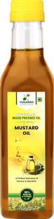 YUGANSH Natural Wood Pressed Black Mustard Oil For Cooking | Goodness of Omega 3 & 6 Mustard Oil Plastic Bottle