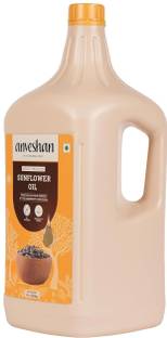 Anveshan Wood Pressed Sunflower Oil - 5 Litre, Plastic Can Sunflower Oil Can