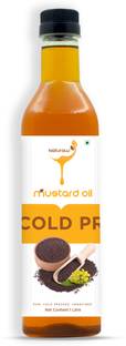 NATURAW Black Mustard Cold-Pressed Mustard Oil Plastic Bottle