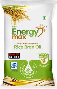 Energy Max PHYSICALLY REFINED Rice Bran Oil Pouch