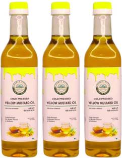 GRAMIN BYTES Cold Pressed Yellow Mustard Oil Plastic Bottle