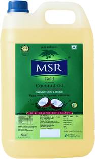 MSR Coconut Oil |Pure & Natural Ingredients |Unrefined |Use for Cooking, Hair & Skin Coconut Oil Can