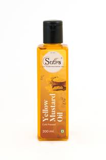 SUTRA Cold Pressed Yellow Mustard Oil | Peeli Sarson Ka Tel | Cooking Oil Mustard Oil PET Bottle