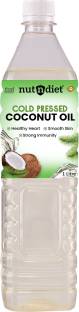 nutndiet Cold Pressed Coconut Oil| Pure | Natural | Vegan | PET Bottle Coconut Oil Can
