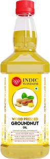 IndicWisdom Wood Pressed Groundnut Oil (Cold Pressed - Extracted on Wooden Churner) Groundnut Oil Plastic Bottle